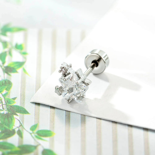 Black & White Multi-CZ Ear Studs - Crux Jewelry product image 2