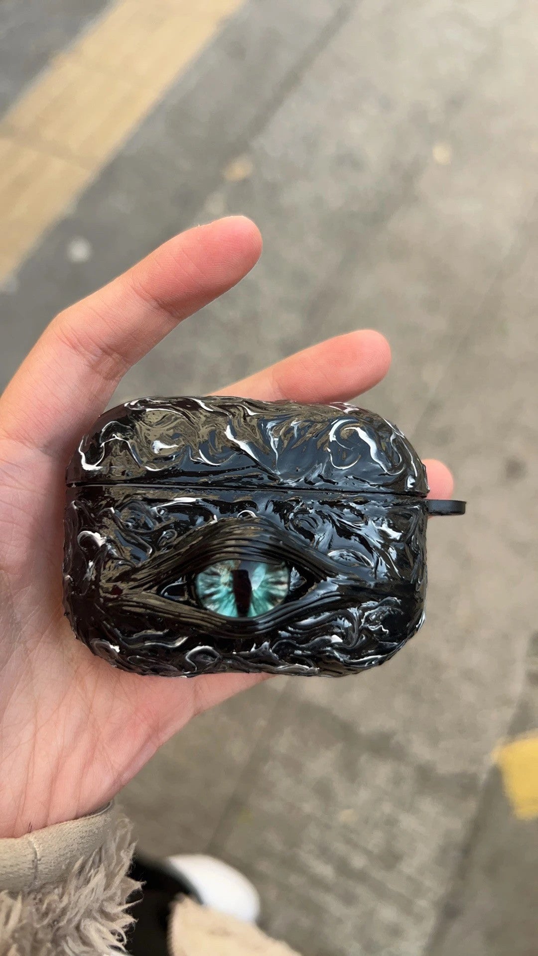 "Pocket Monster" 3D Multi-Eye AirPods Case | Handmade Horror Gore & Glow Texture Cover