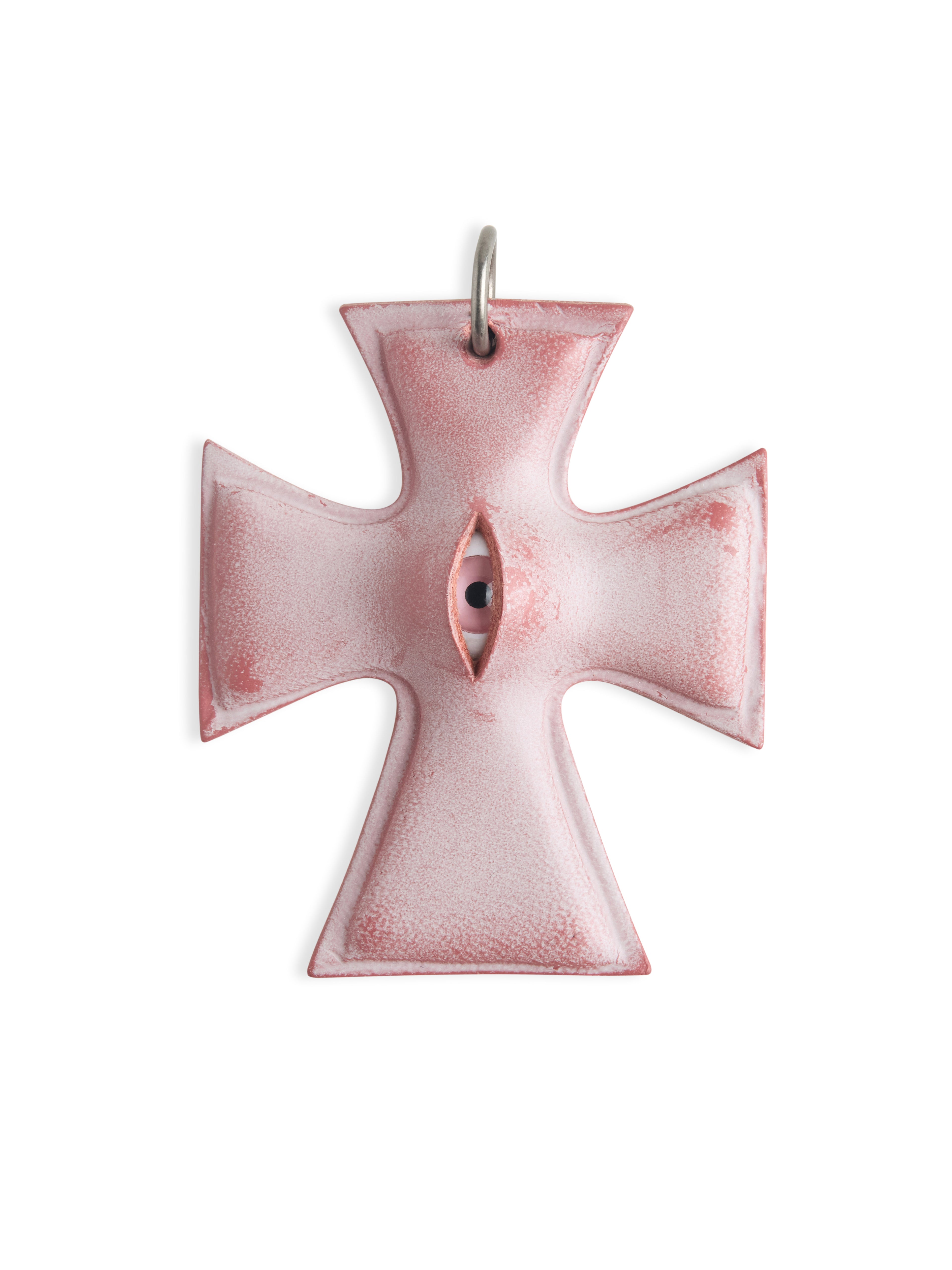 The "Crux" Pendant - Hyper-realistic Eye Cross Necklace | Gothic Occult Jewelry