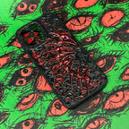 "Gothic Relics" 3D Embossed Phone Case | Bloody Cross, Fallen Angel & Spine Ribcage Art