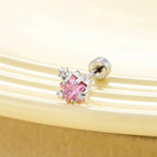 Black & White Multi-CZ Ear Studs
