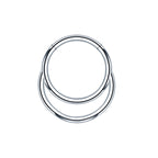 16G Moon Edelstahl-Segment-Hoop-Reifen 