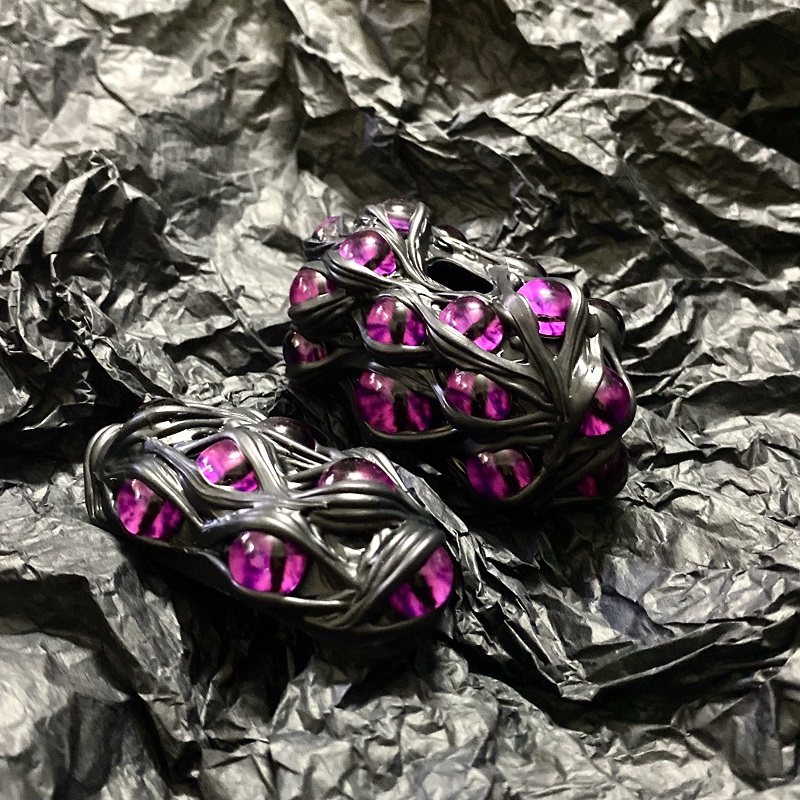 "Pocket Monster" 3D Multi-Eye AirPods Case | Handmade Horror Gore & Glow Texture Cover