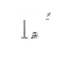 16G | 18G ASTM F136 Titanium Ball/Spike Stud - Healing Flat Back Labret for Lip & Cartilage