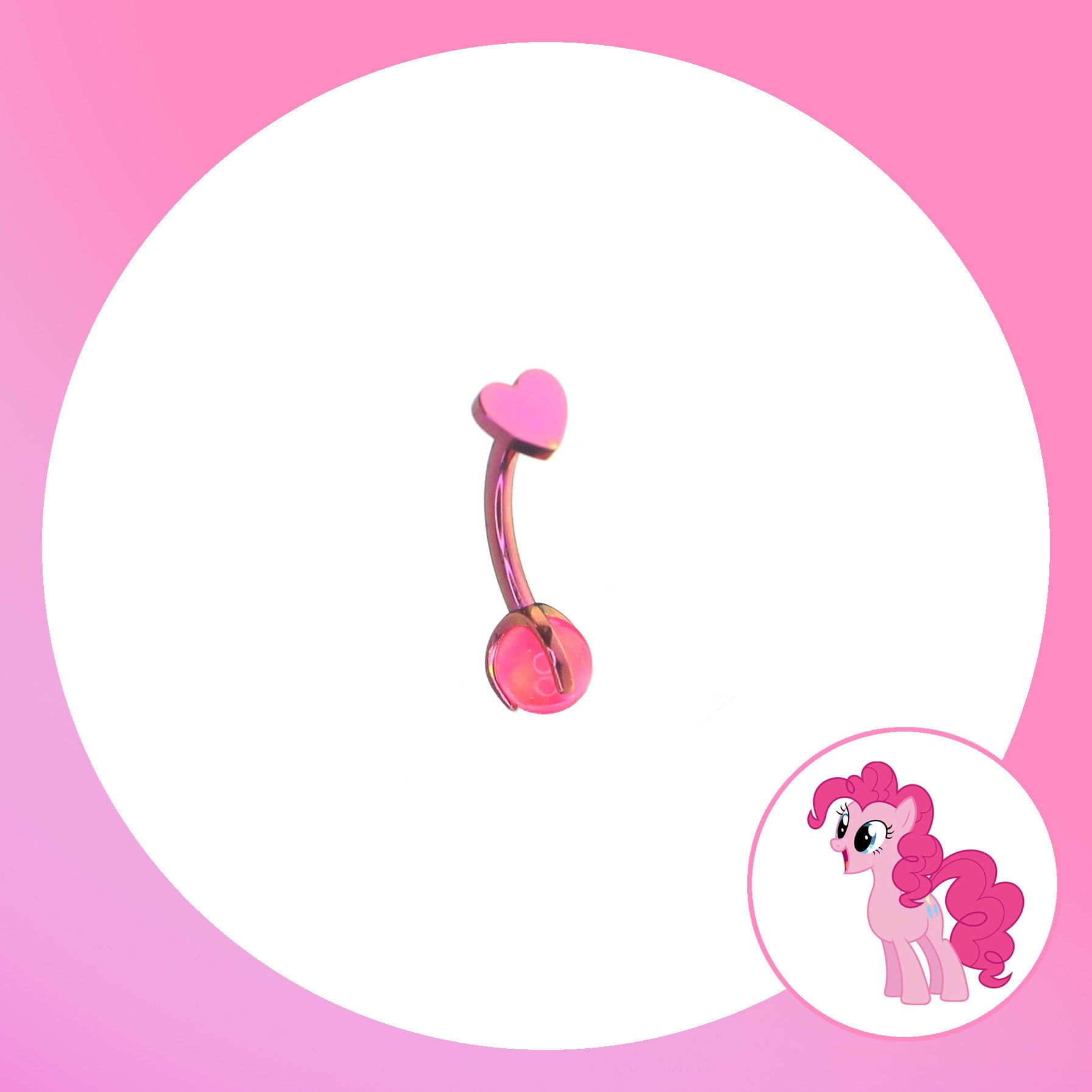 MLP Titanring mit Innengewinde und Zirkonia – Hufeisen-, Knorpel-, Ohr- und Labret-Ring.