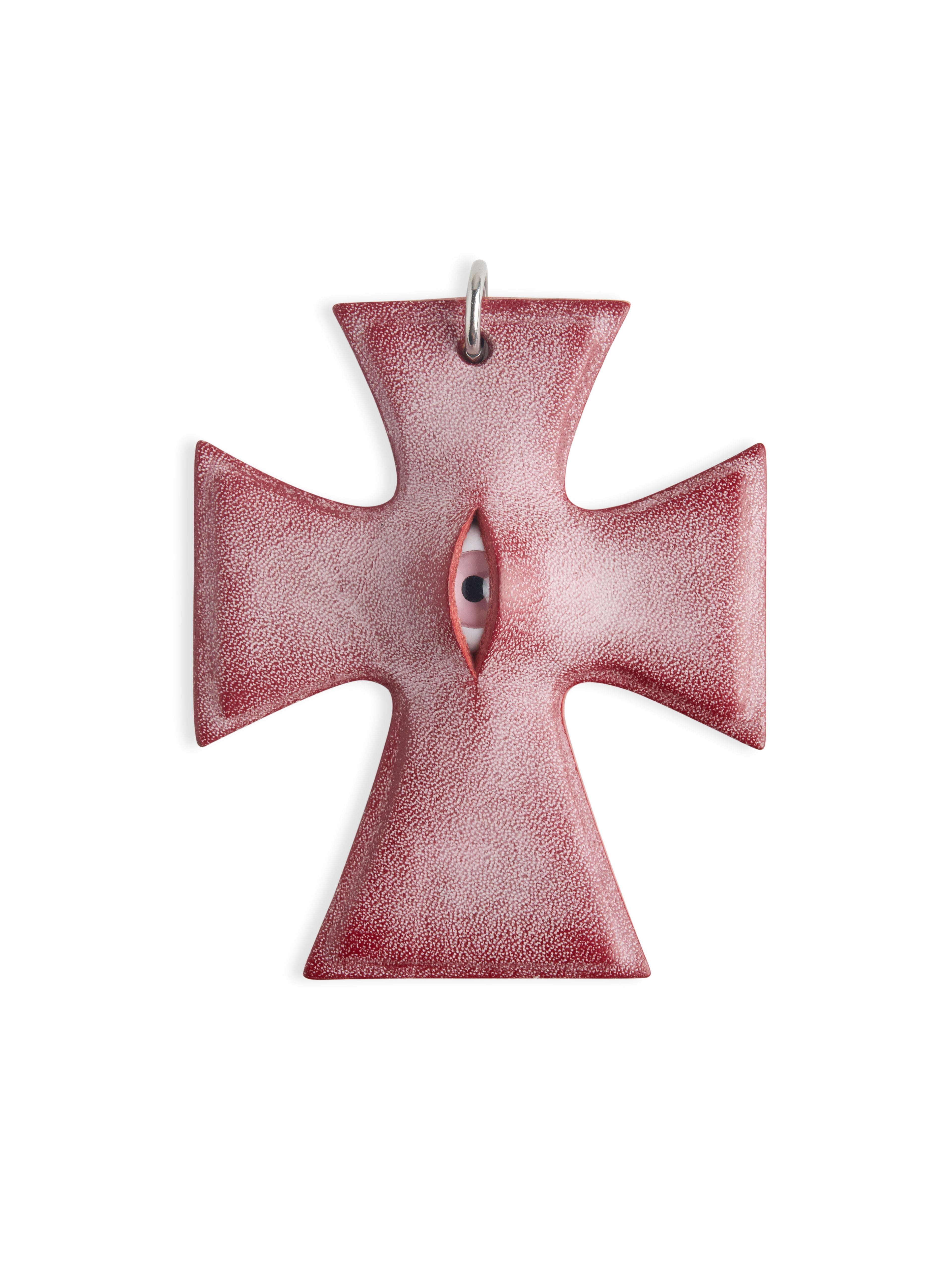 The "Crux" Pendant - Hyper-realistic Eye Cross Necklace | Gothic Occult Jewelry