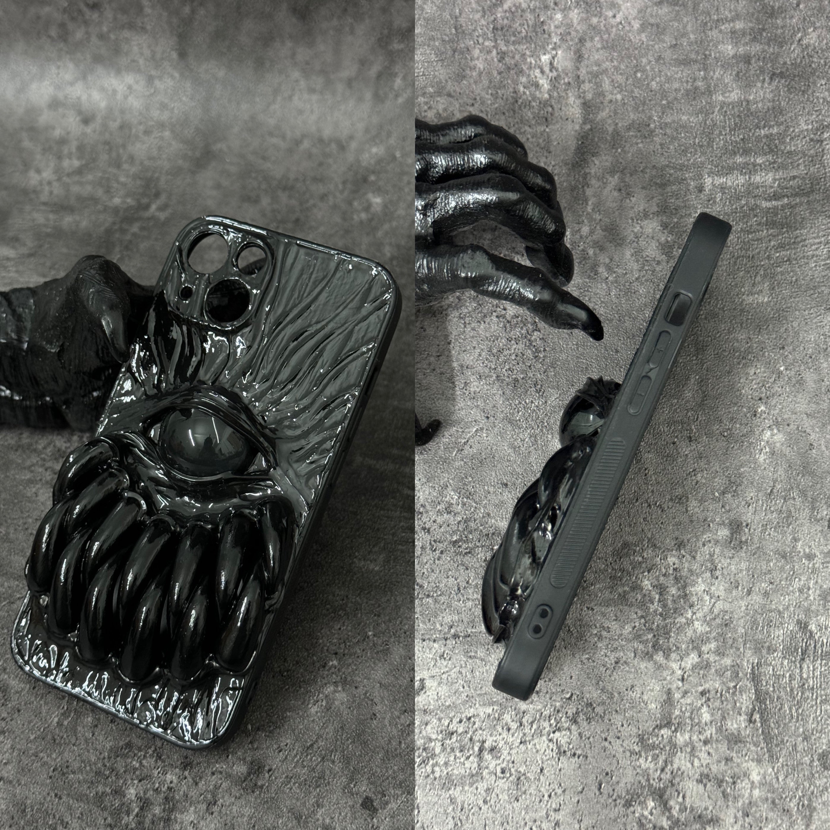 "The Devourer" 3D Big Mouth Monster Phone Case | Realistic Teeth & Cyclops Eye Art