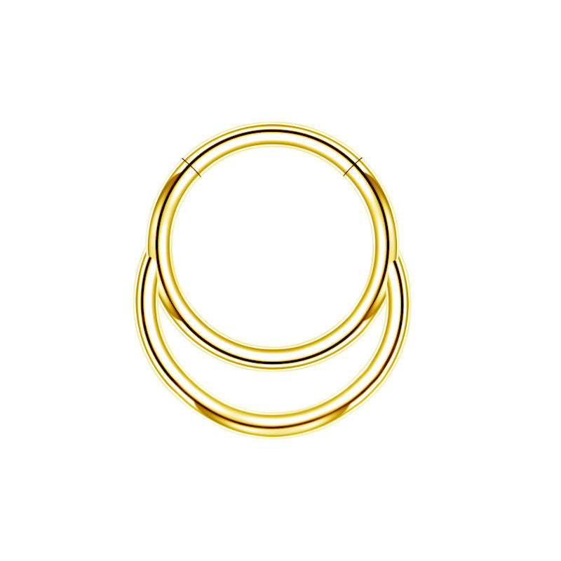 ASTM F136 Titanium Hinged Segment Ring - Seamless Septum & Cartilage Hoop