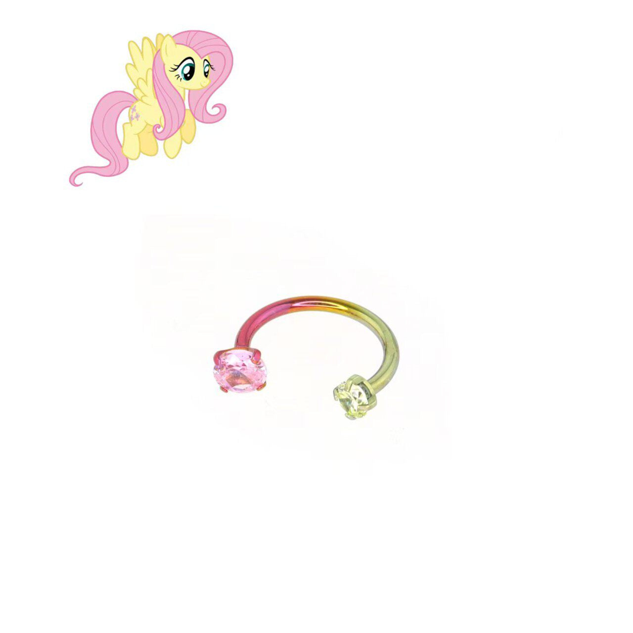 MLP Kollektion farbenfroher Titan-Ohrstecker für Augenbrauen, Lippen und mehr 