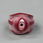 Hyper-realistic Flesh Eye Ring | Creepy Human Skin Texture Jewelry