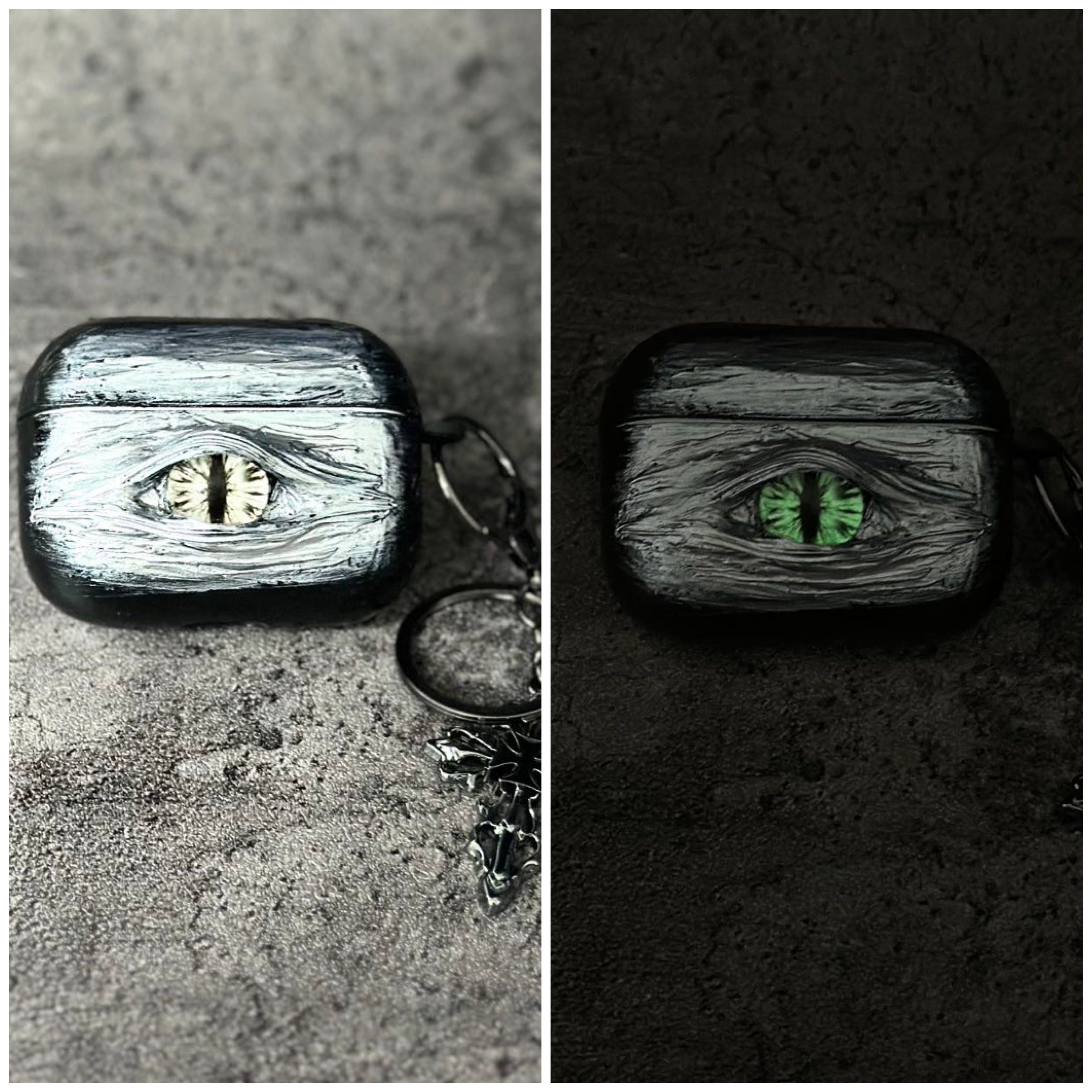 "Pocket Monster" 3D Multi-Eye AirPods Case | Handmade Horror Gore & Glow Texture Cover