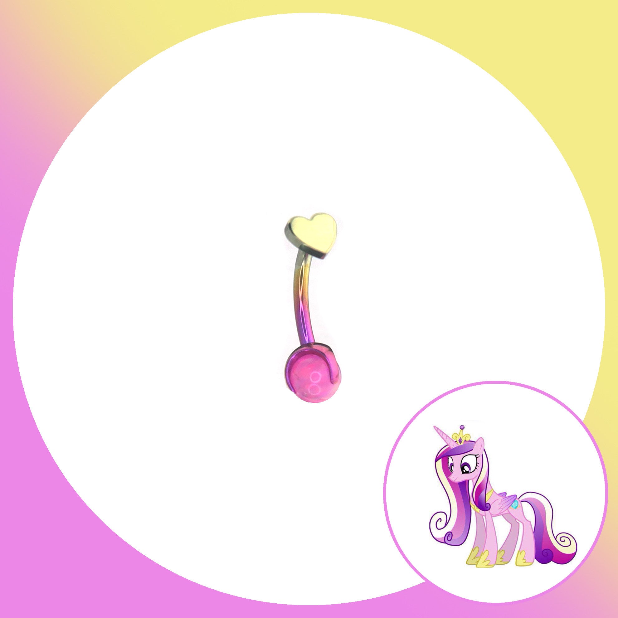 MLP Titanring mit Innengewinde und Zirkonia – Hufeisen-, Knorpel-, Ohr- und Labret-Ring.