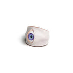 Hyper-realistic Flesh Eye Ring | Creepy Human Skin Texture Jewelry