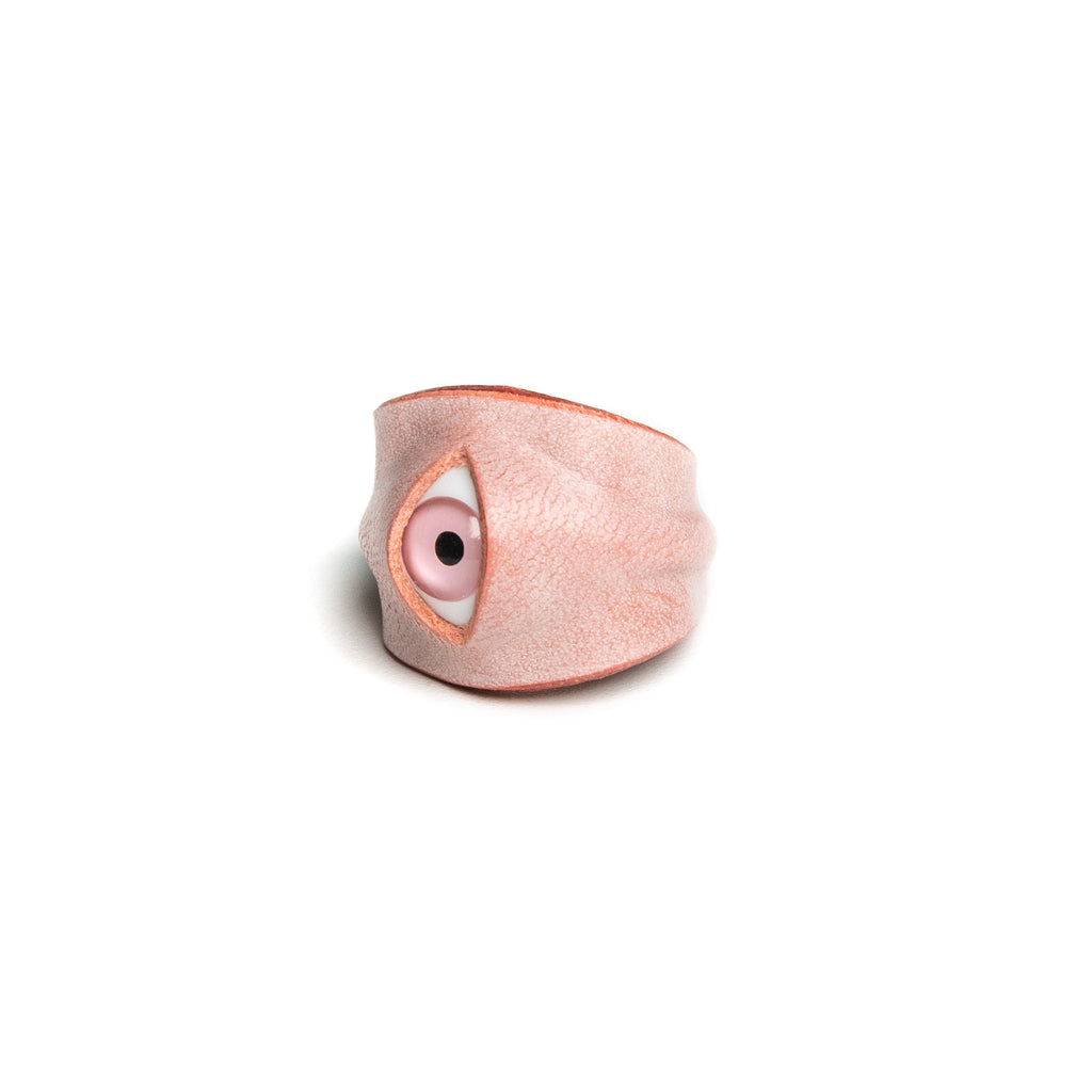 Hyper-realistic Flesh Eye Ring | Creepy Human Skin Texture Jewelry