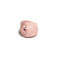Hyper-realistic Flesh Eye Ring | Creepy Human Skin Texture Jewelry
