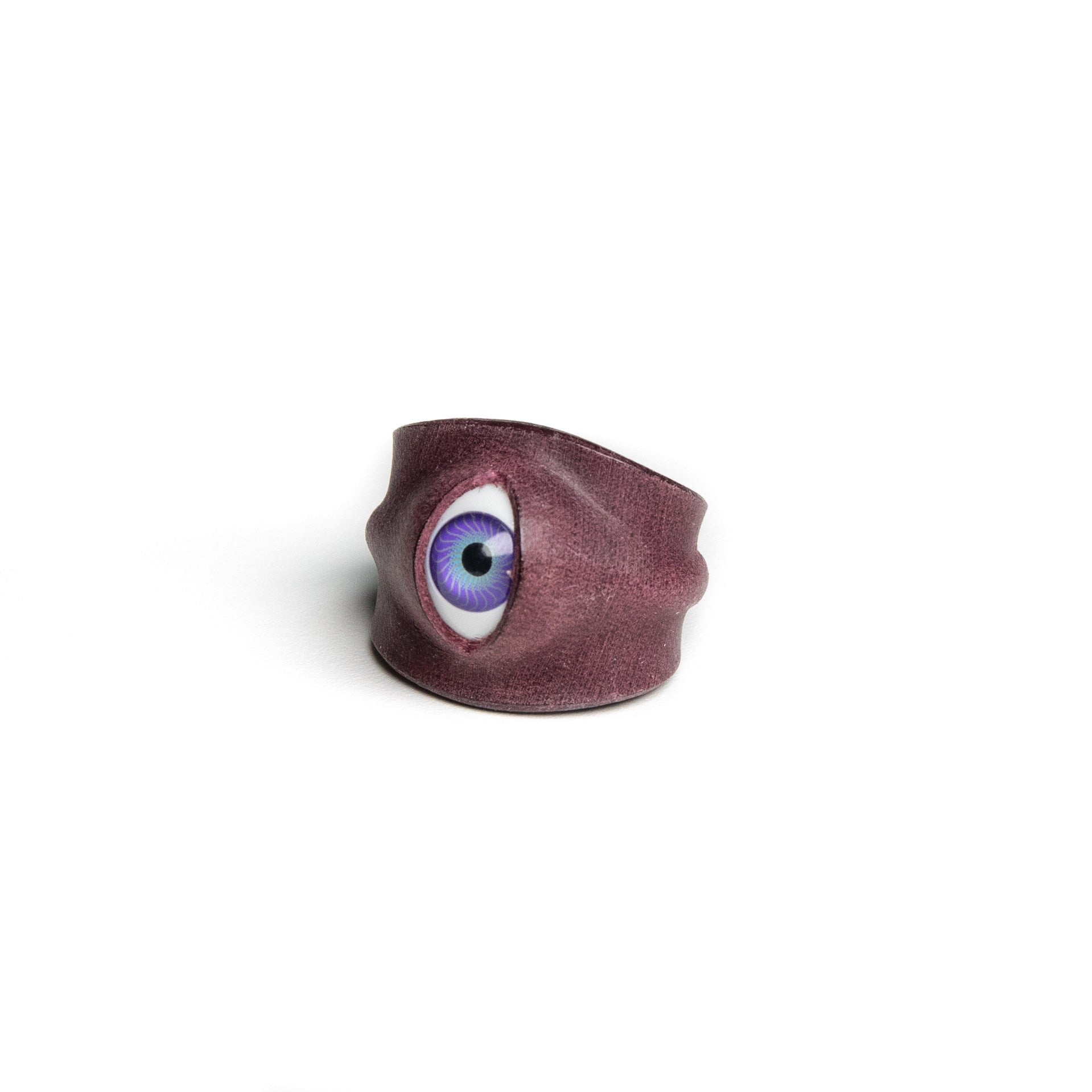 Hyper-realistic Flesh Eye Ring | Creepy Human Skin Texture Jewelry