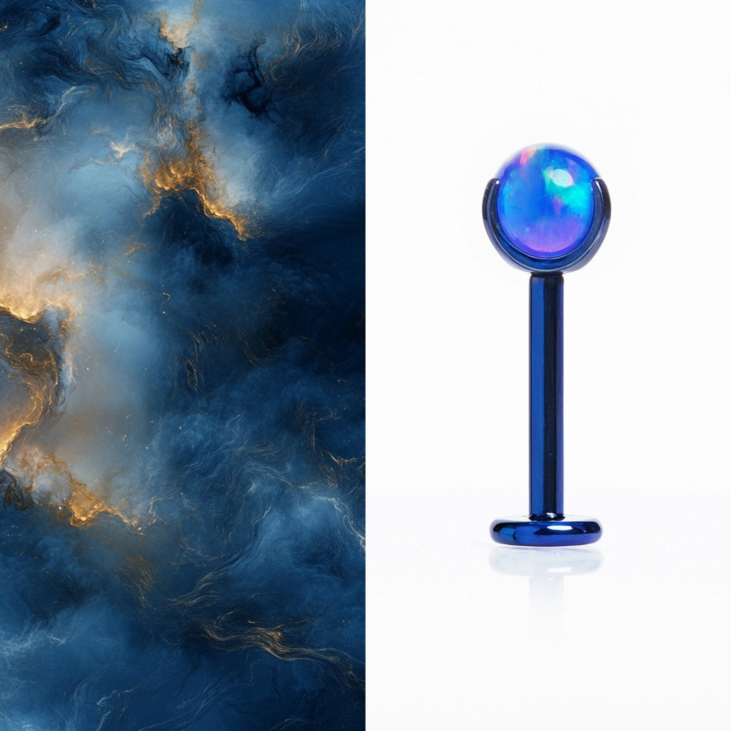 Hochgesättigte Nebelopal-Innengewinde-Titanbolzen 