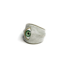 Hyper-realistic Flesh Eye Ring | Creepy Human Skin Texture Jewelry