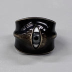 Hyper-realistic Flesh Eye Ring | Creepy Human Skin Texture Jewelry