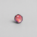 Titanium Jelly Opal Wave-Edge Piercing Top