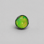 Titanium Jelly Opal Wave-Edge Piercing Top