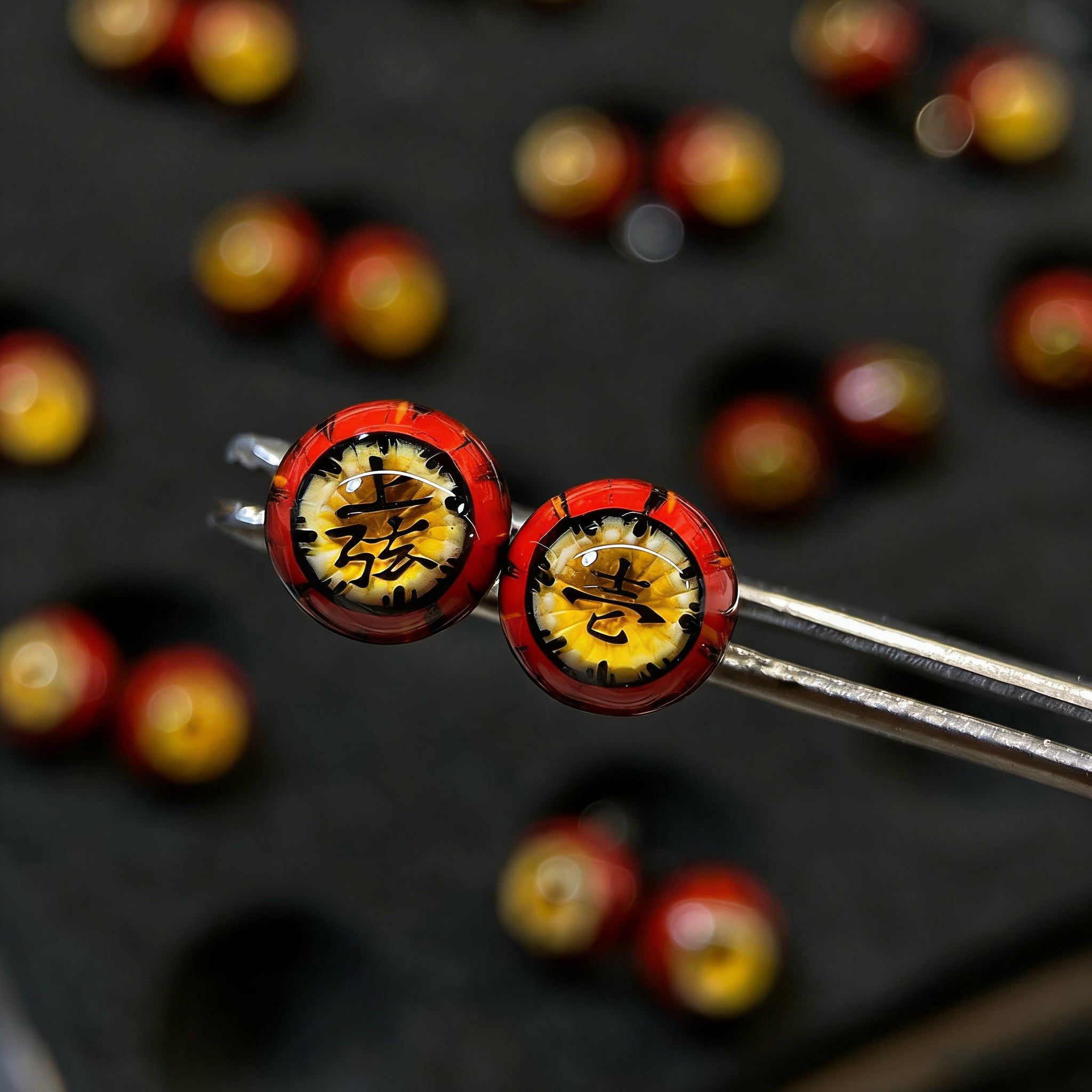 Cthulhu Eye - Demon Slayer Upper Rank One - Kokushibo Ear/Lip/Tongue Studs - Cthulhu Eye - Demon Slayer Upper Rank One - Kokushibo Ear/Lip/Tongue Studs - Upper Rank ( 1PCS x 上弦 ) / Flat-Back / 4mm by CRUXJEWELRY