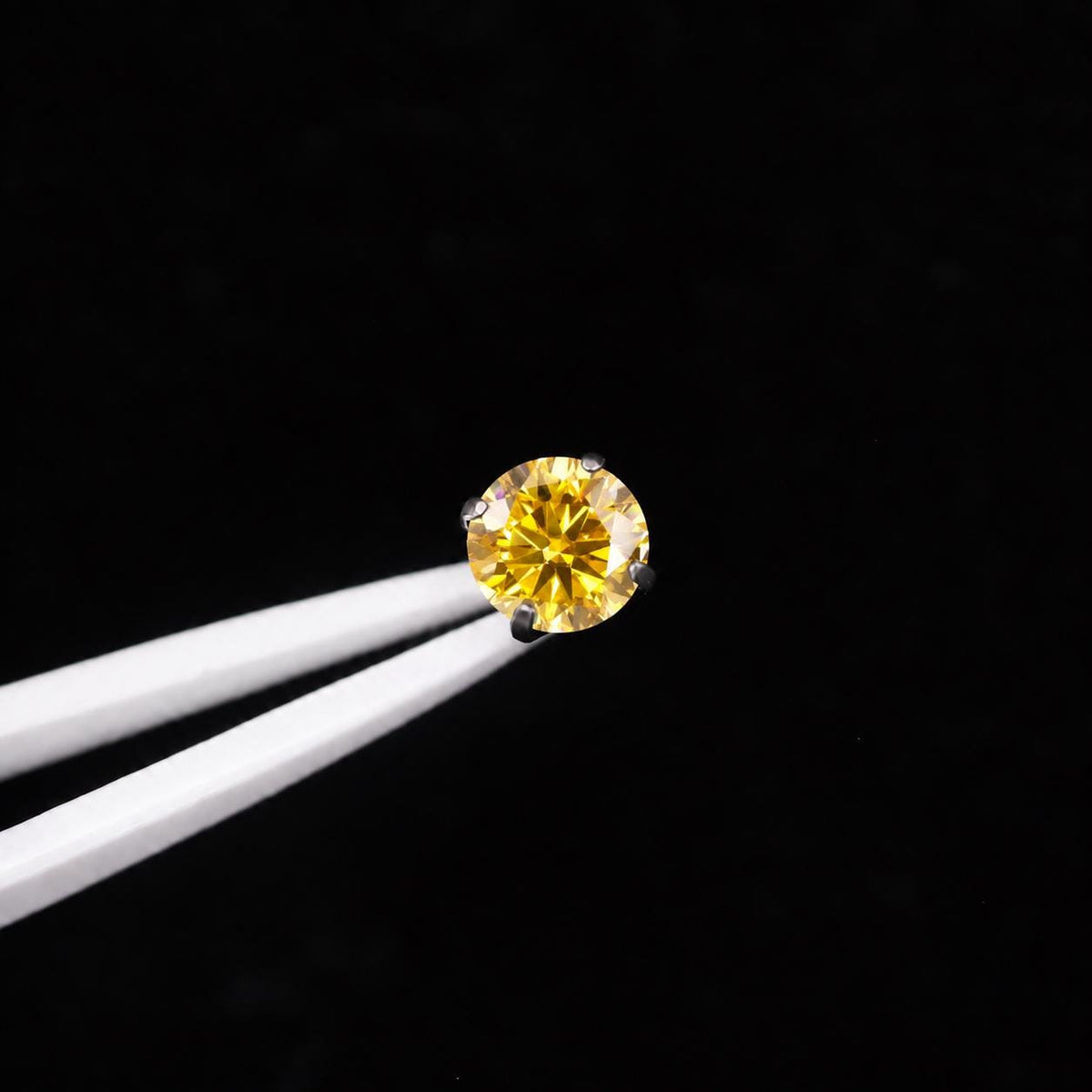ETSY 4574962154 | IMAGE 6 | Amber Moissanite Flat Back Stud