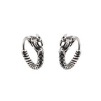 Vintage Engraved Dragon Stainless steel Earrings - Vintage Engraved Dragon Stainless steel Earrings - Single by CRUXJEWELRY