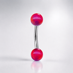 Opal Ball Titanium Eyebrow Barbell