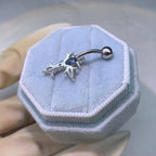 Gothic Cross Titanium Belly Ring detail 4