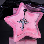 Gothic Cross Titanium Belly Ring detail 6