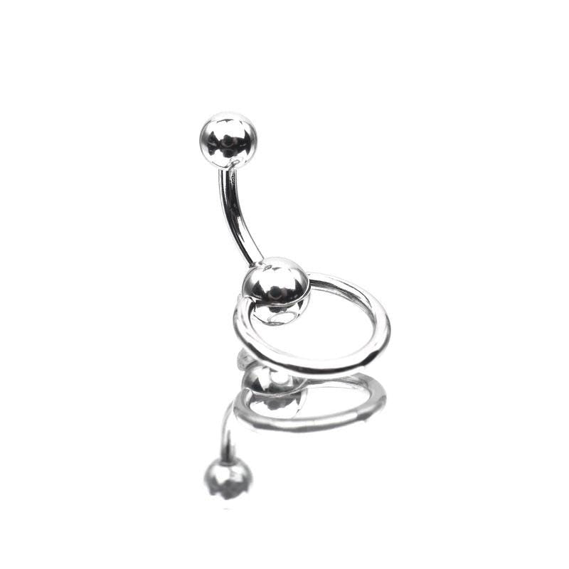 Spinning Ball Titanium Belly Ring detail 9