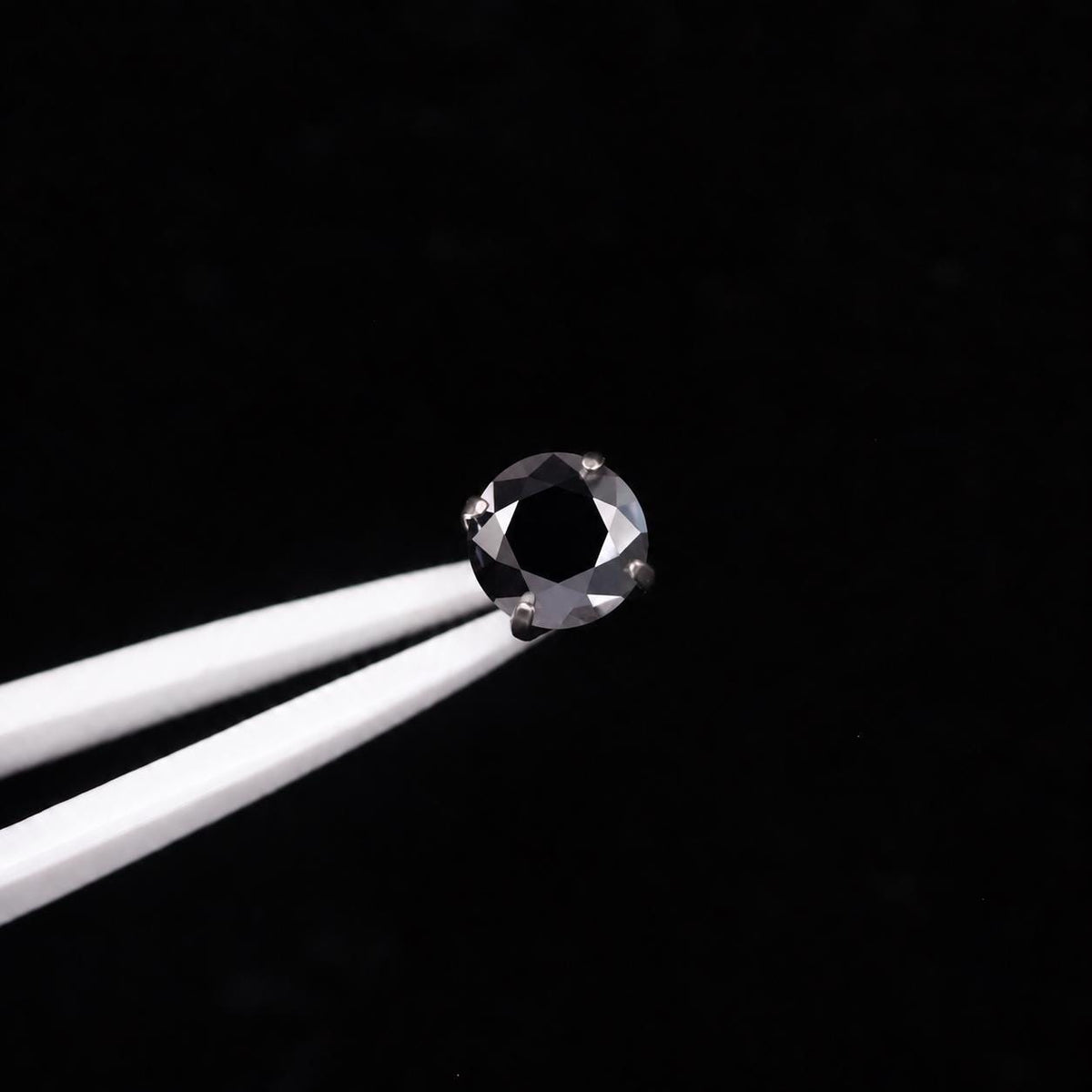 ETSY 4574939111 | IMAGE 6 | Black Moissanite Flat Back Stud