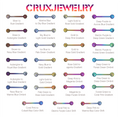 Titanium Magic Color Shift Anodizing | Design Your Own Color - Titanium Magic Color Shift Anodizing | Design Your Own Color - Multicolor Gradient by CRUXJEWELRY