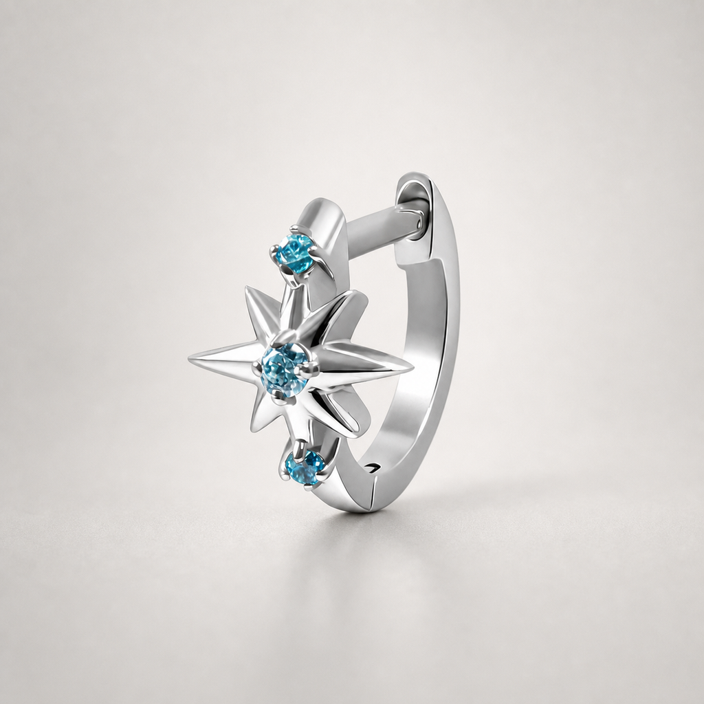 Titanium Starburst Septum Clicker
