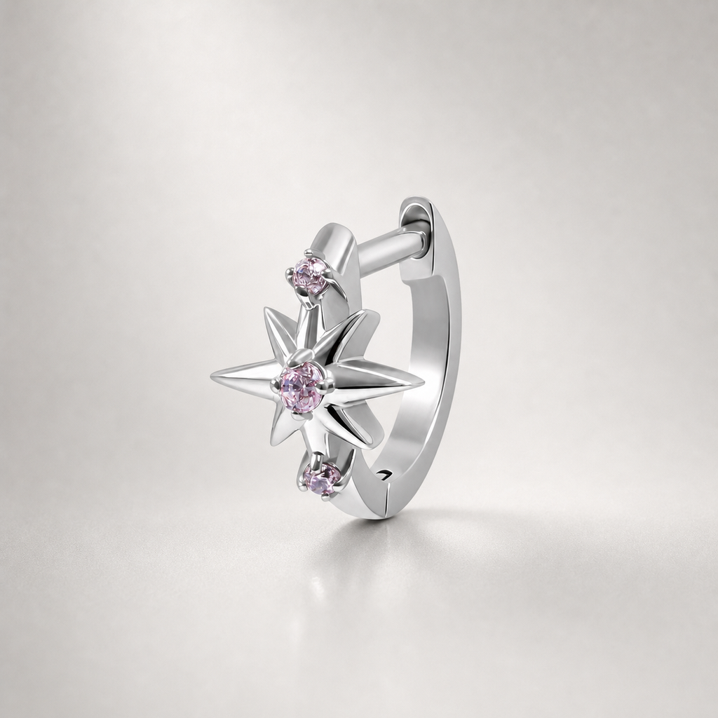 Titanium Starburst Septum Clicker