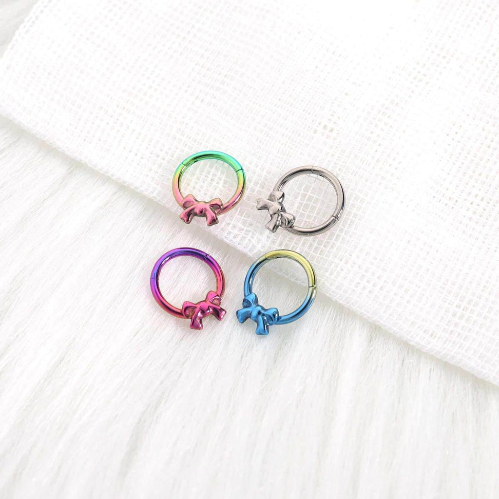 Titanium Bow Septum Clicker detail 2