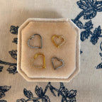 Titanium CZ Heart Septum Clicker detail 5