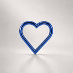 Titanium CZ Heart Septum Clicker detail 11