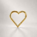 Titanium CZ Heart Septum Clicker detail 14