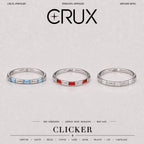 Titanium Baguette CZ Septum Clicker