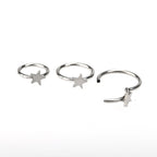Titanium Celestial Motif Septum Clicker detail 4
