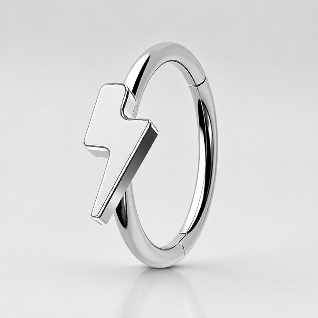 Titanium Celestial Motif Septum Clicker detail 6