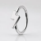 Titanium Celestial Motif Septum Clicker detail 6