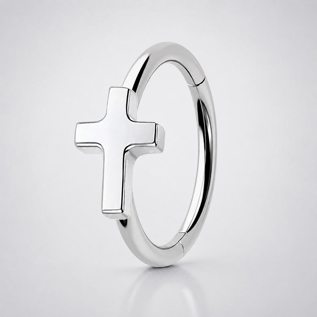 Titanium Celestial Motif Septum Clicker detail 8
