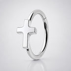 Titanium Celestial Motif Septum Clicker detail 8