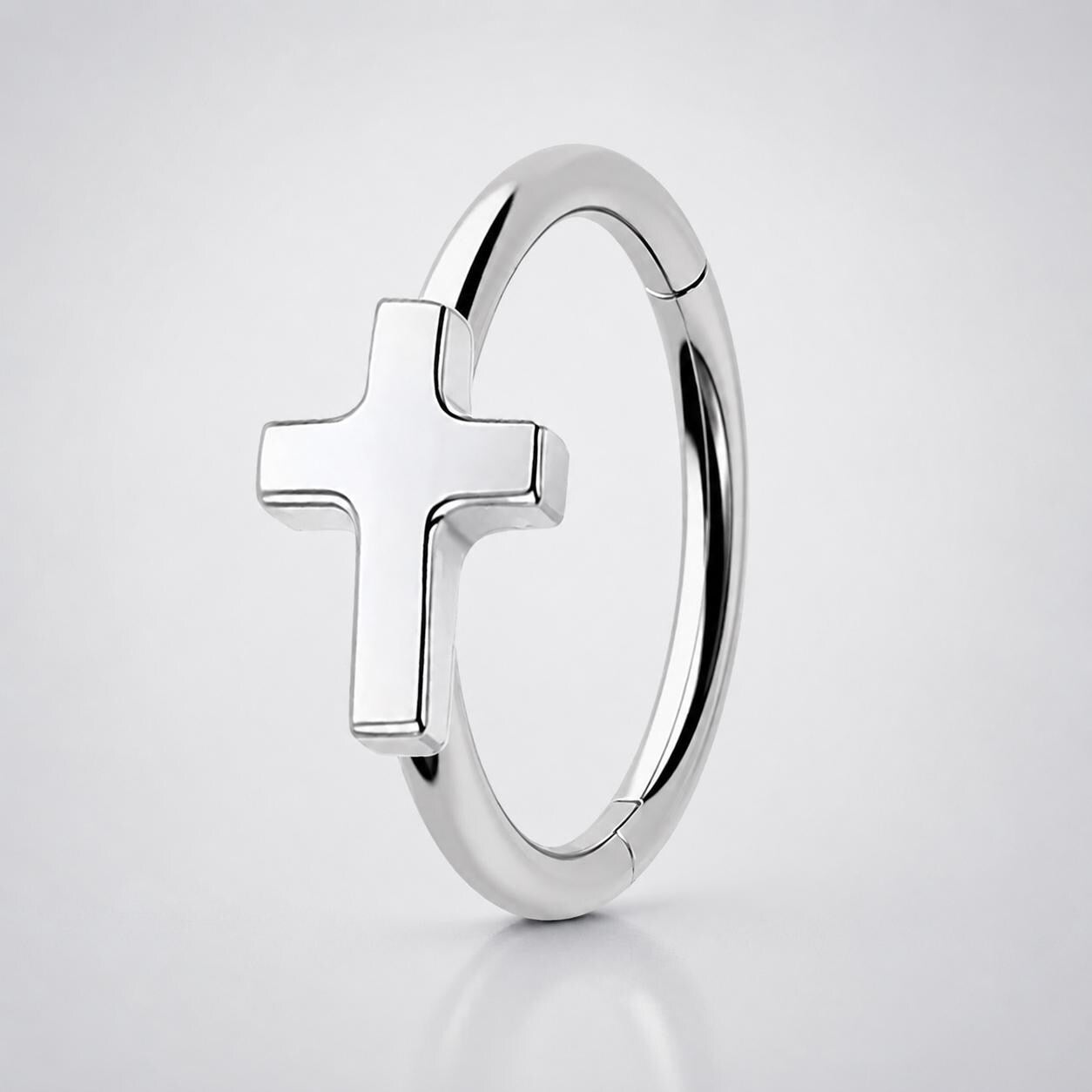 Titanium Celestial Motif Septum Clicker detail 8