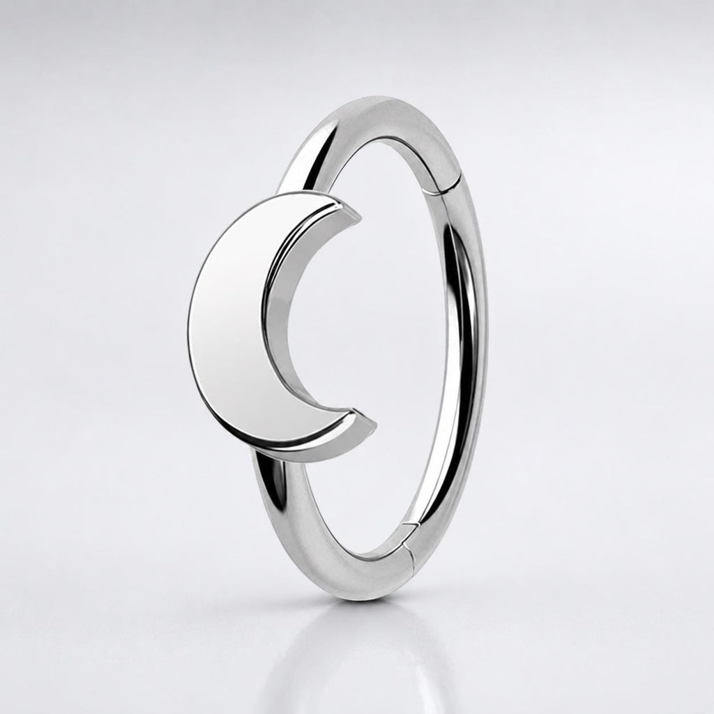 Titanium Celestial Motif Septum Clicker detail 9