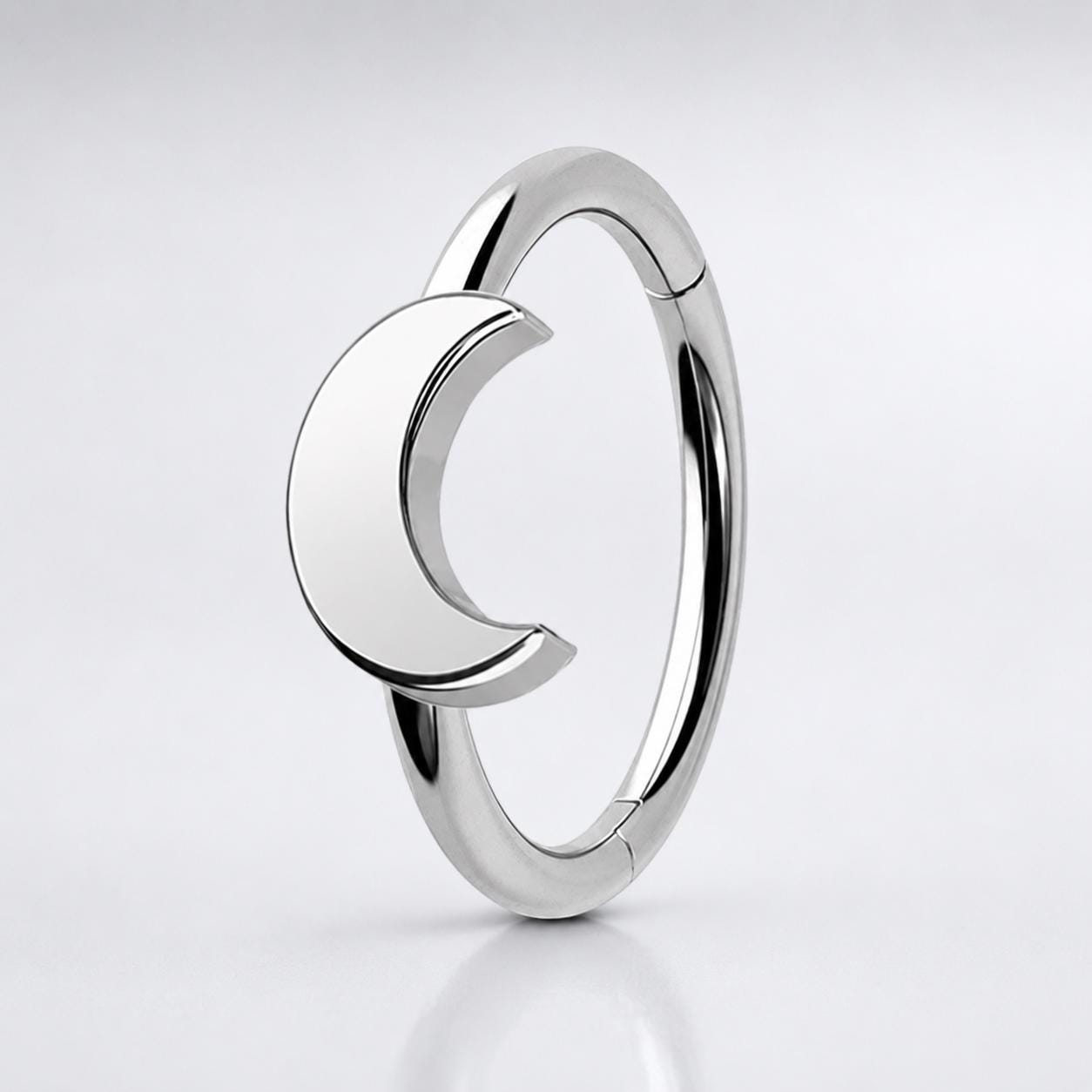 Titanium Celestial Motif Septum Clicker detail 9