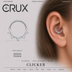 Titanium Graduated CZ Septum Clicker